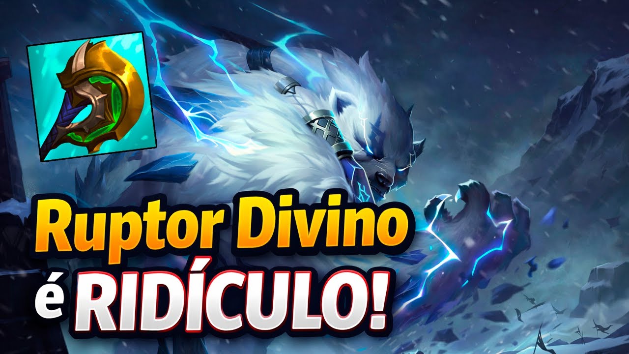 Ruptor divino é o melhor item para o volibear   LOL Wild Rift