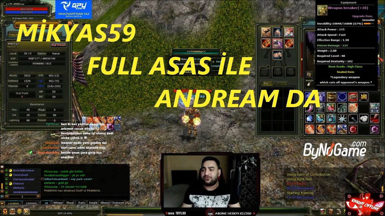 #KnightOnline Mikyas59 Full Asas ile Andream da Pk Atıyor  #KnightOnline#AndreamPK #Destan