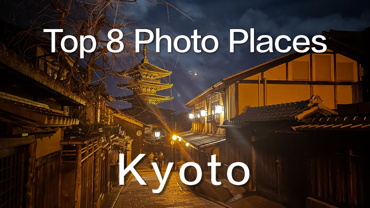 Top 8 photo places in Kyoto, Japan.
