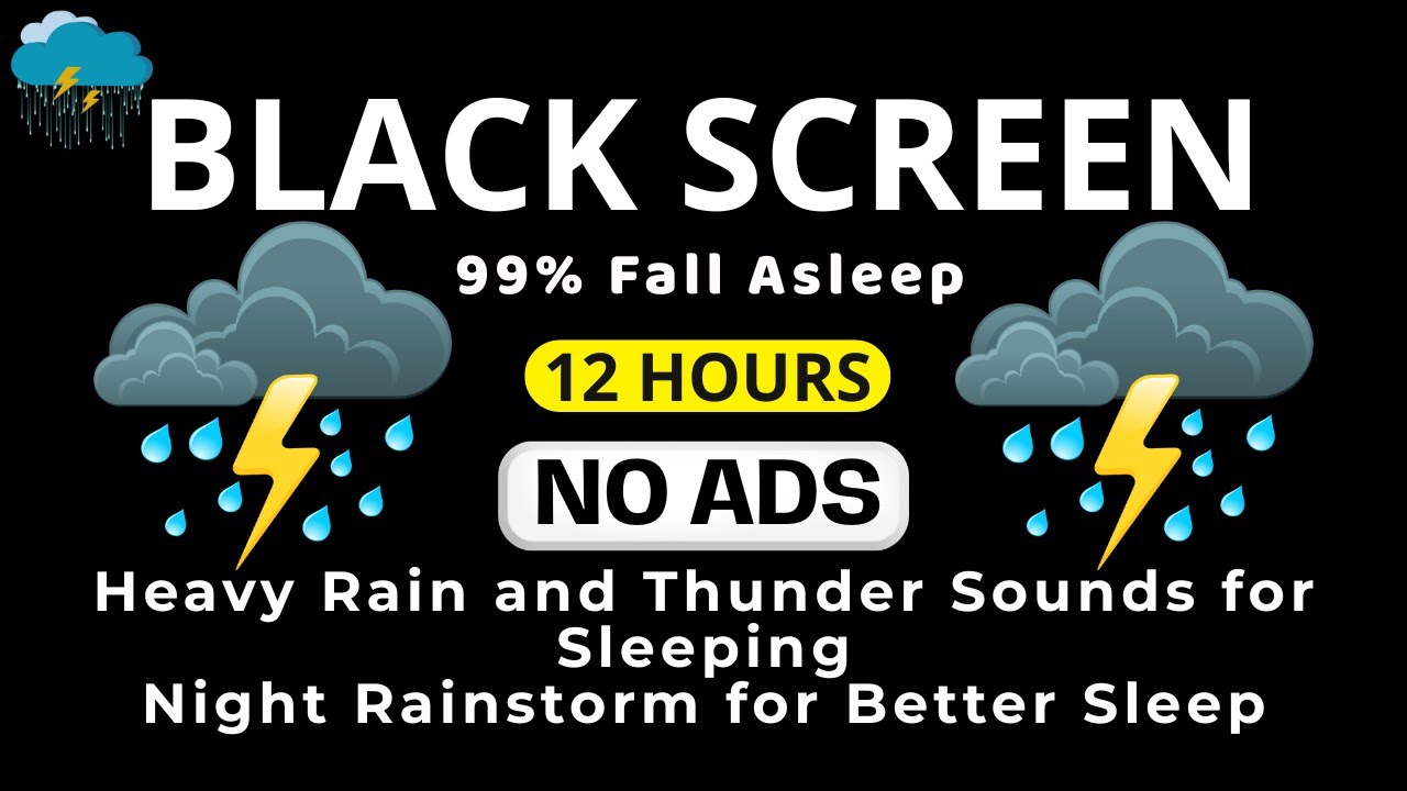 🔴 Defeat Insomnia in 5 Minutes ⛈️ Calm Your Mind and Fall Asleep Fast | Stress Relief No Ads