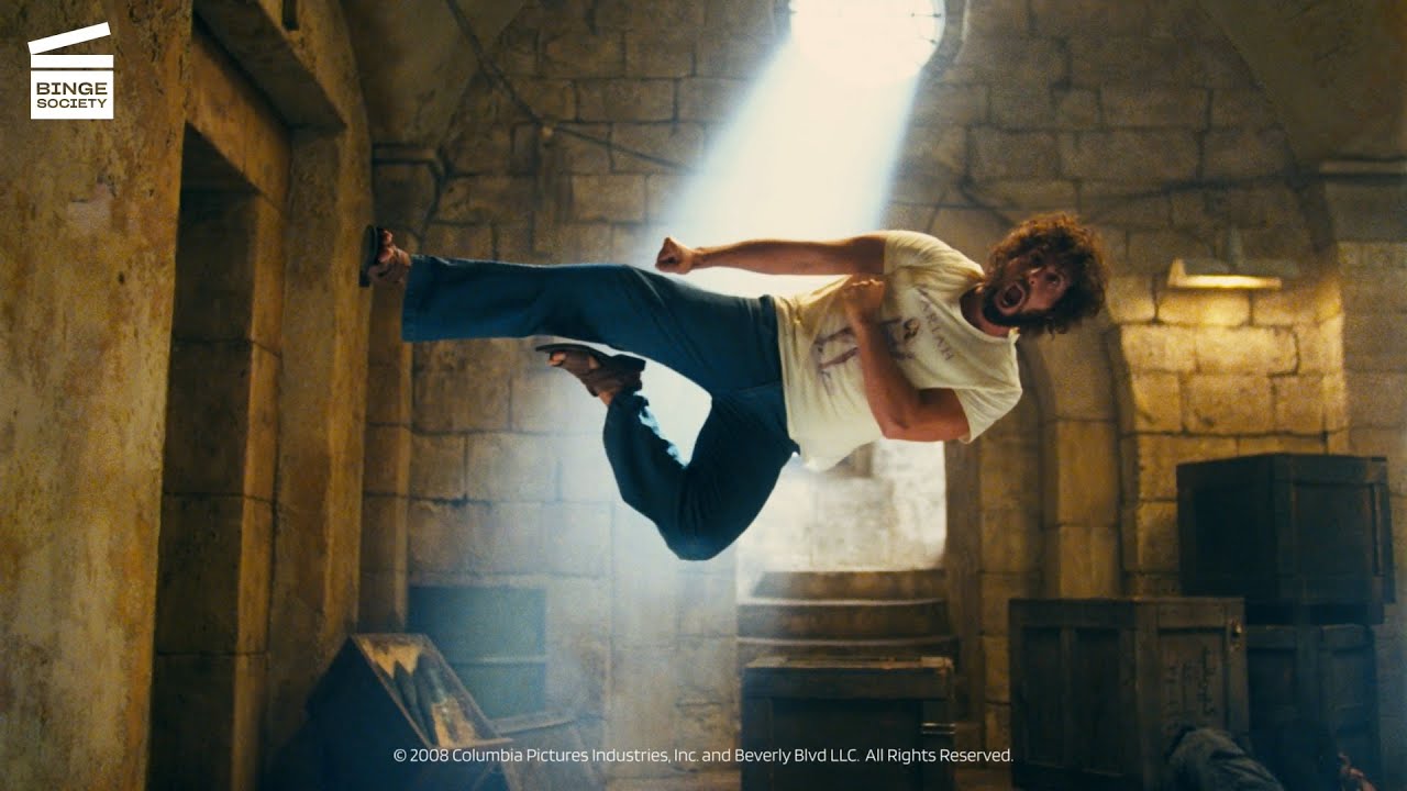 You Don't Mess With the Zohan: Over the top chase HD CLIP
