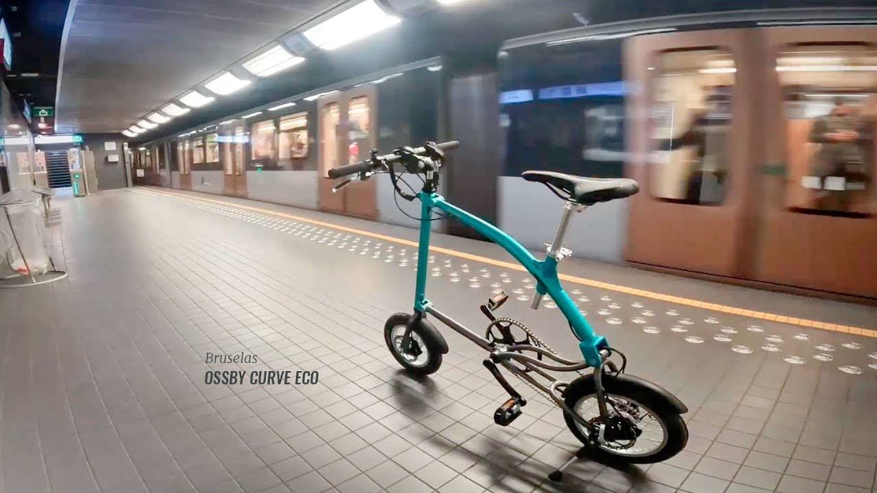CYCLING IN BRUSSELS WITH AN OSSBY CURVE ECO FOLDING BIKE