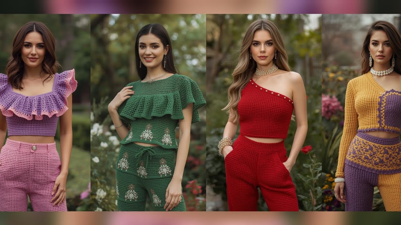 Эксклюзив от Hamna Crochet: роскошный комплект на одно плечо, который приковывает взгляды #croche...