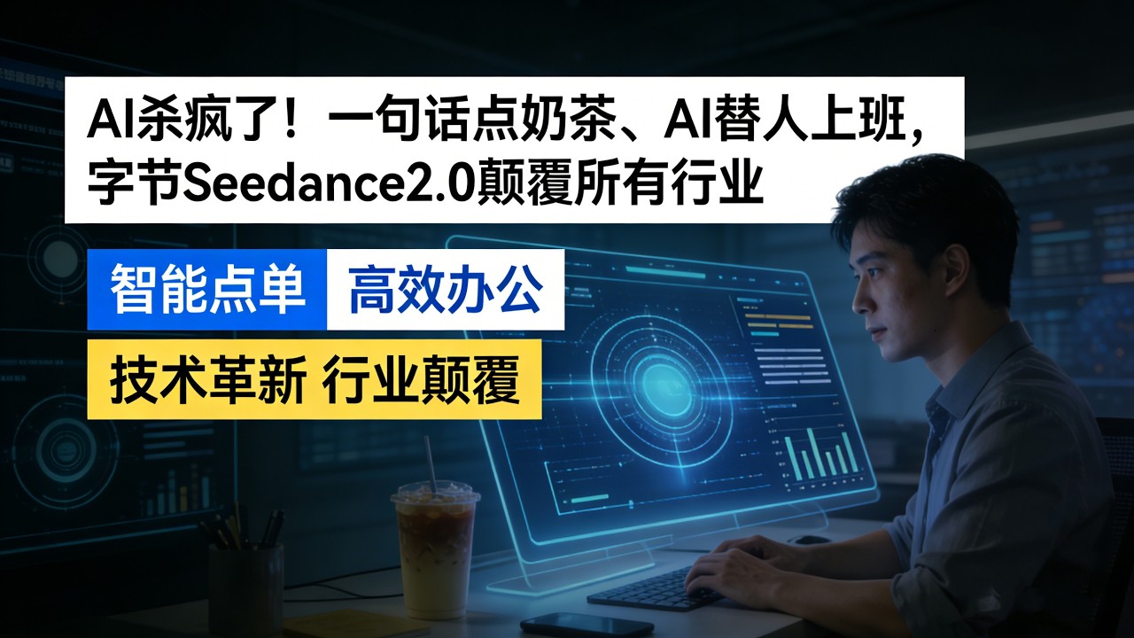 别再无视AI了！Seedance2.0撕开真相：App时代终结，你的工作岌岌可危#Seedance2.0#OpenClaw#阿里千问AI点单#AI变革#AI取代工作#二零二六年AI热点#字节即梦