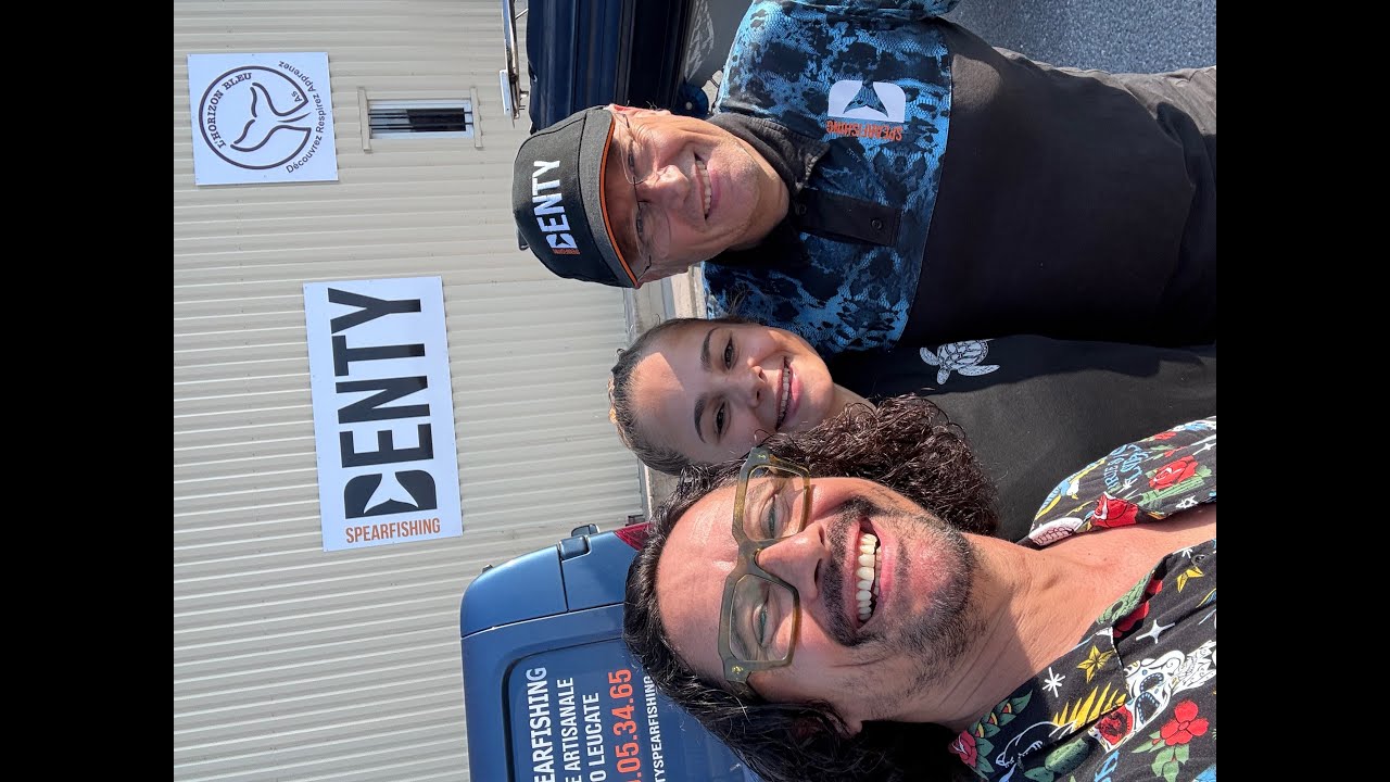 Visite chez Denty Spearfishing avec Stephane Dudon et Amandine Gomez