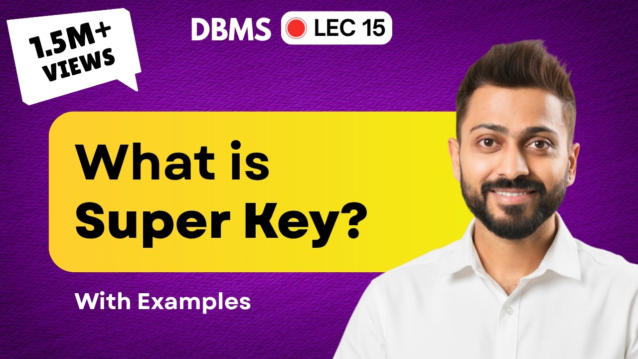 Lec-13: Super key in DBMS in HINDI | ये Question Competition Exams में अक्सर पूछा गया है