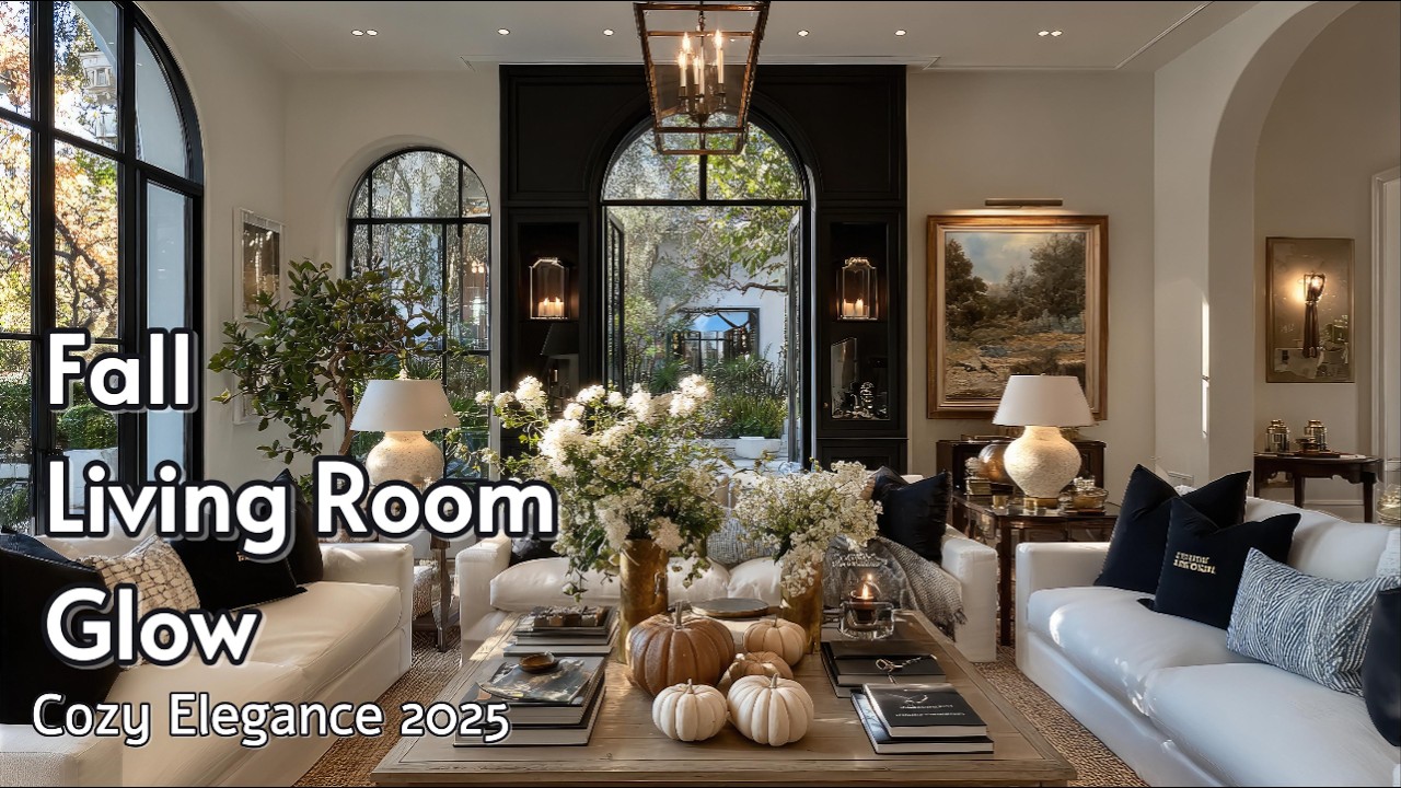 Luxury Elegance Fall Decor 🍂 | Cozy & Neutral Living Room Reset 2025