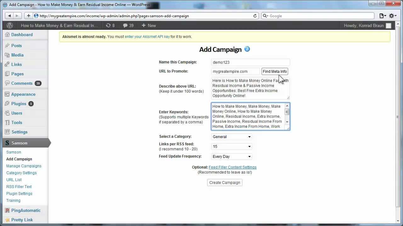 Samson Elite WP Plugin