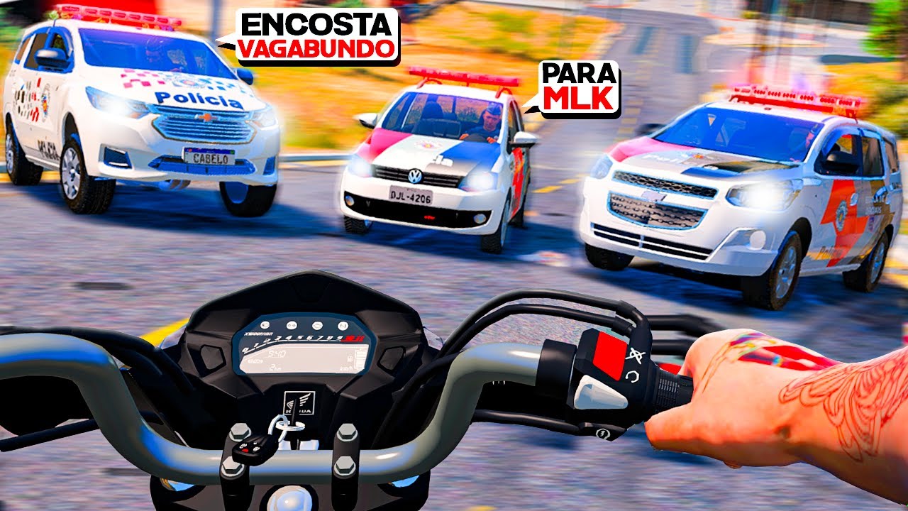 FUGA EM 3 VIATURA 🚓🤟 | GTA V: VIDA REAL #437