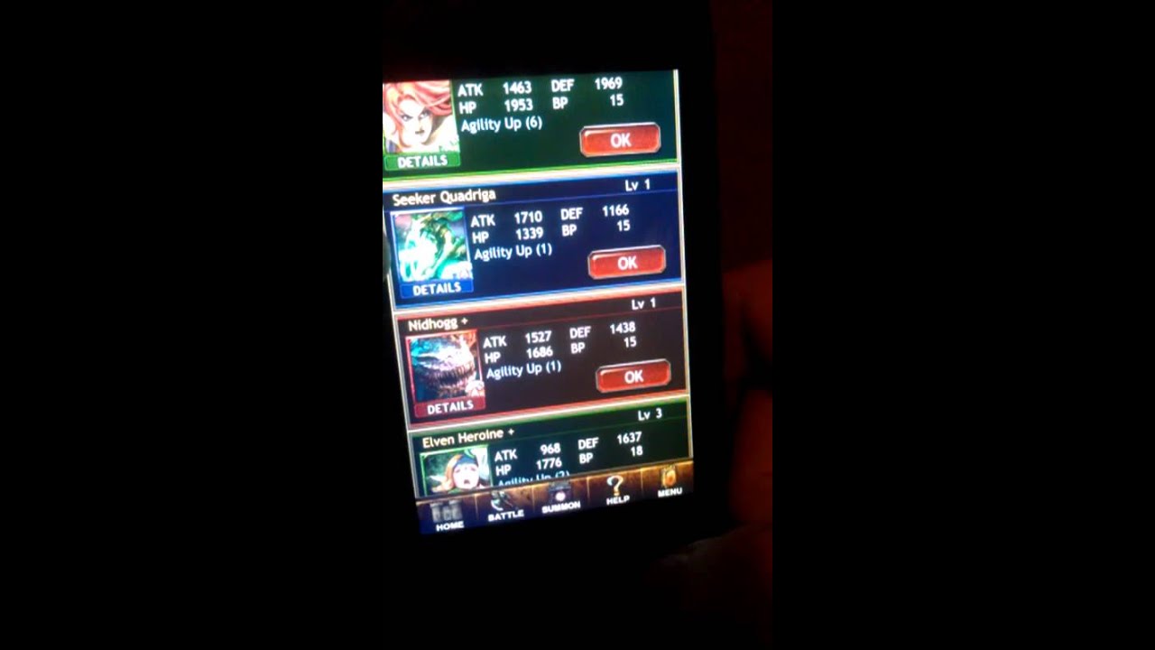 Sacrificing, Evolutions, and Skill Leveling For Monsters In Dark Summoner