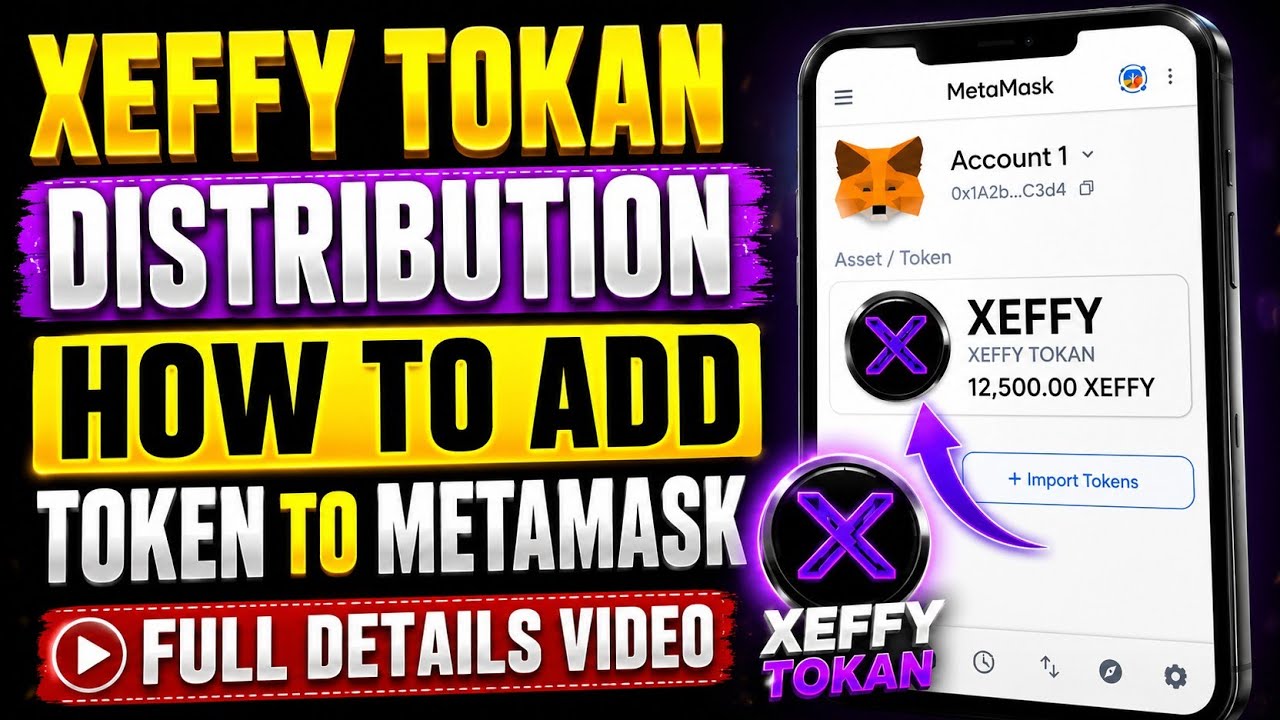 XEFFY AIRDROP &bull;How To Add $XEF Token To Metamask Full Details ||