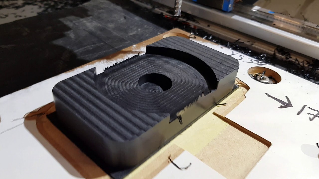 DIY CNC Router - HDPE Vacuum Cup Machining