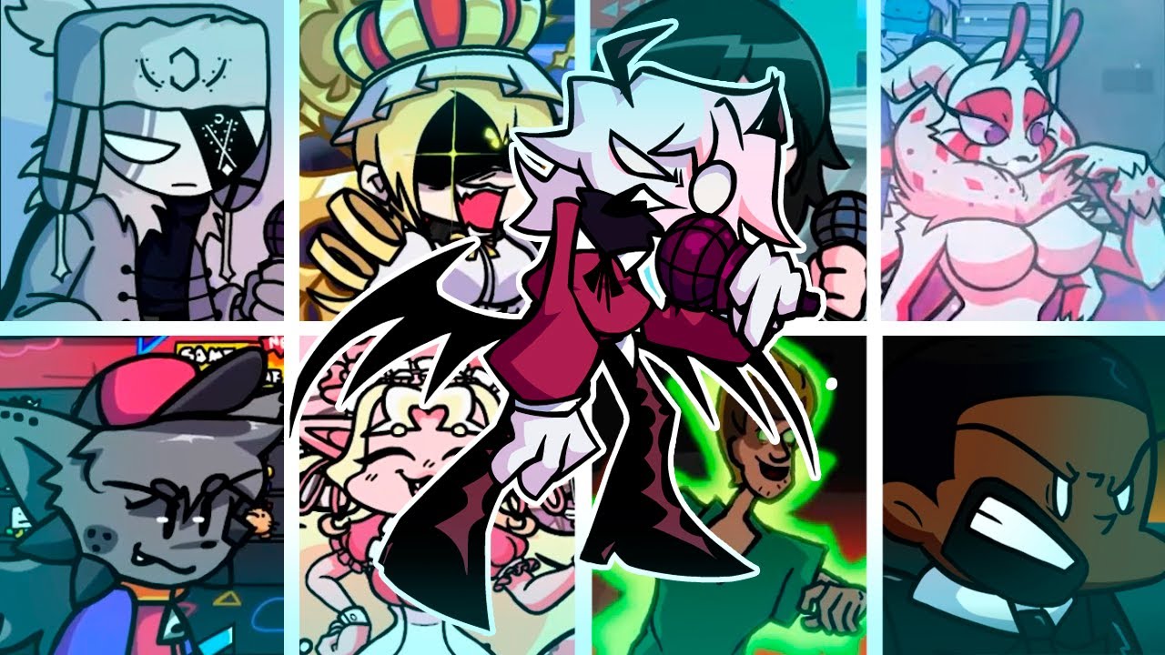 AGITATED REMIX but Every Turn a Different Character Sings🎙 (FNF Agitated Remix but Everyone Sing It)