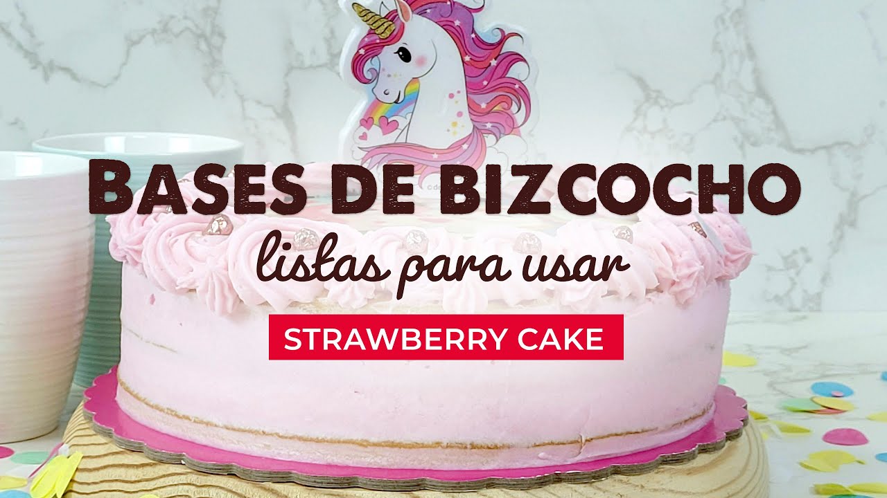 BASES PARA BIZCOCHO LISTAS PARA USAR | Dekora | Tarta de Unicornio muy fácil de hacer
