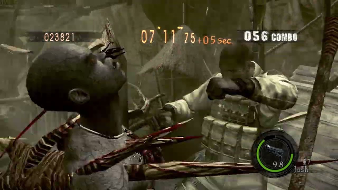 Resident Evil 5 Mercenaries Reunion - Solo - Village - 1,164,503 (Josh)