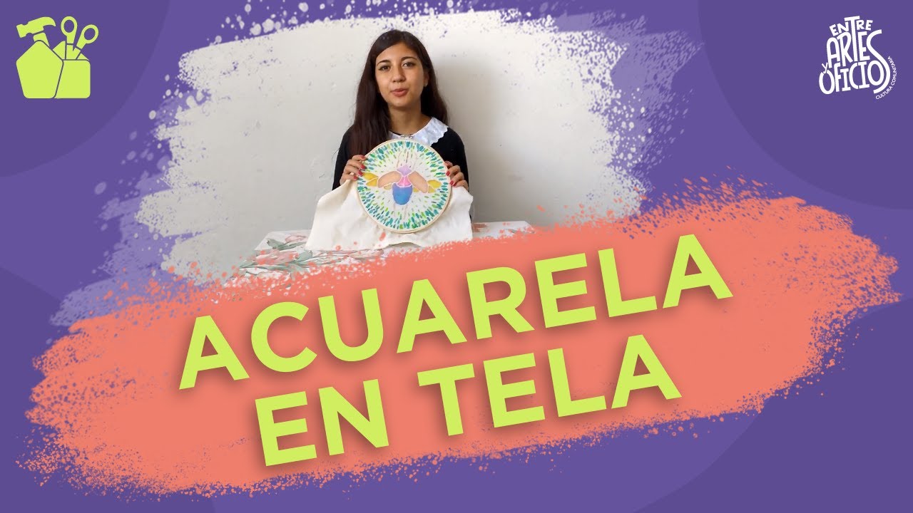 Acuarela en tela