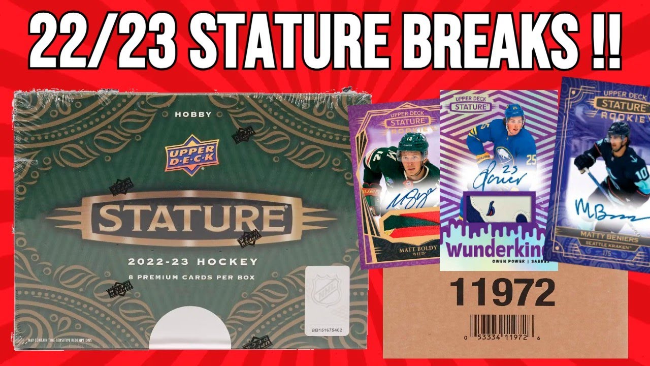 15 CASES !! 2022-23 Upper Deck Stature Hockey Case Breaks!🔥