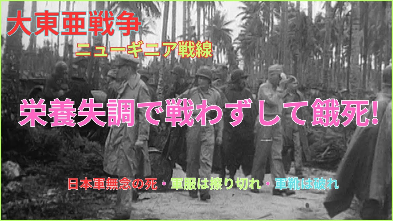 ＃大東亜戦争＃ニューギニア戦線＃アイタペの戦い＃日本軍無念の死＃軍服は擦り切れ＃軍靴は破れ＃栄養失調で戦わずして餓死