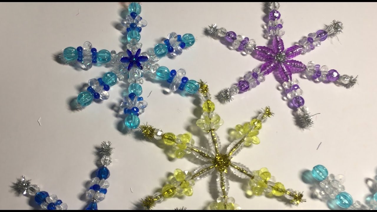 Beaded Snowflake Ornament Tutorial