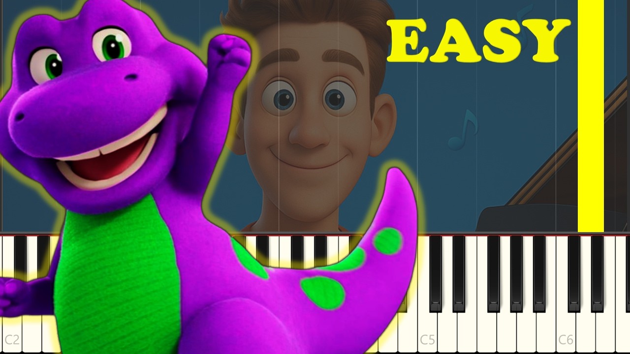 🎹 Silly Sounds – Barney Piano Tutorial | Piano AccoMan