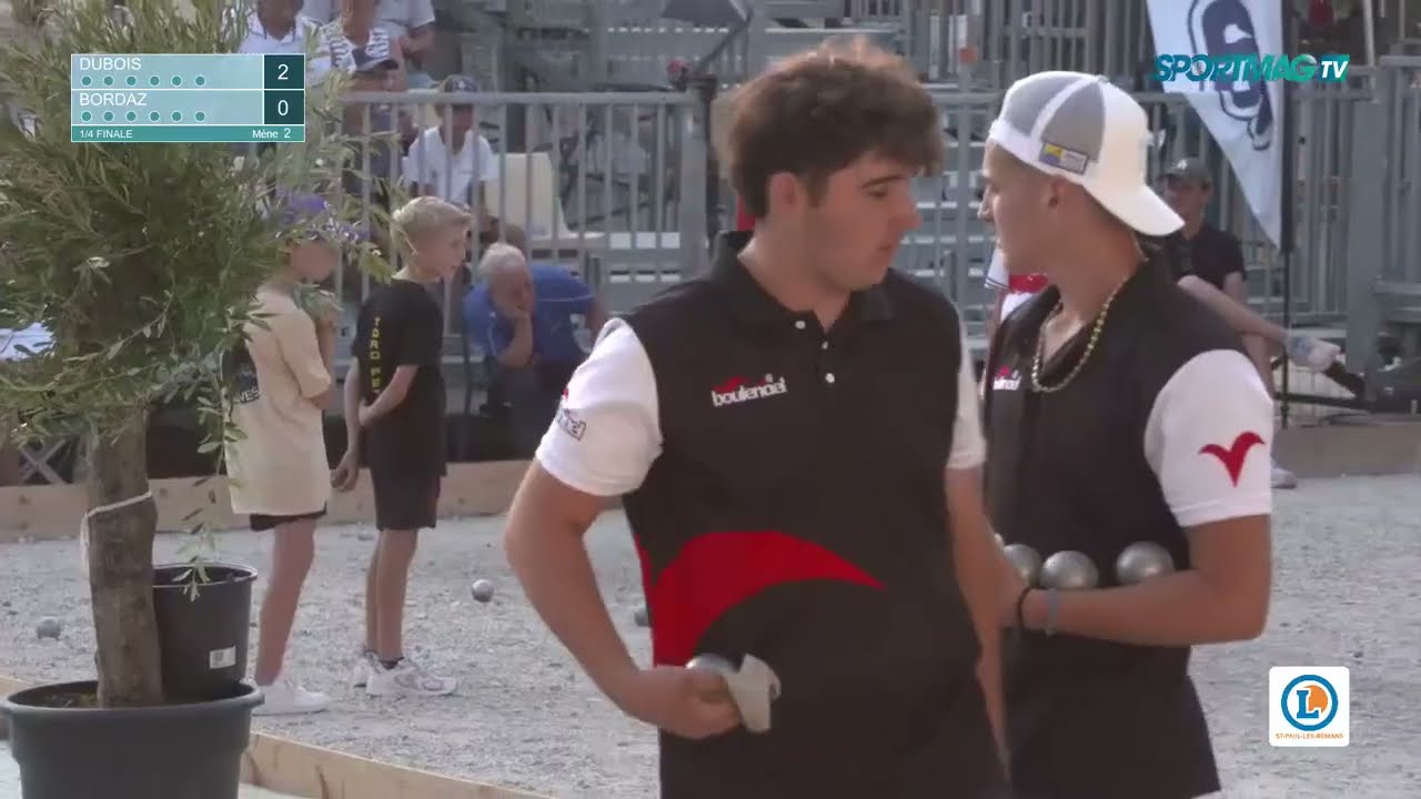Mondial La Romanaise à pétanque : Dubois / Bordaz (Quart de finale doublette cadets)