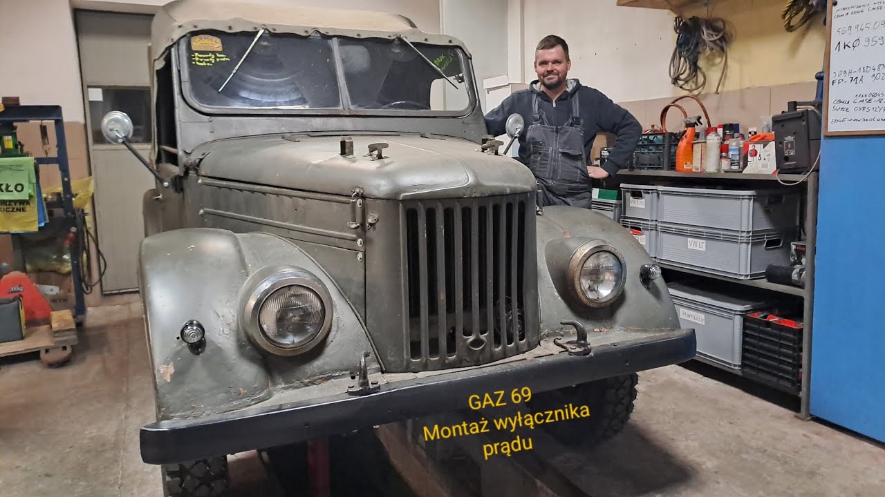 Gaz 69 - montaż hebla w samochodzie zabytkowym