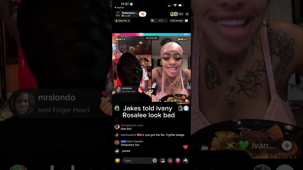 Jake’s and ivany talk about Rosalee looking like struggle #ivany #tiktok 