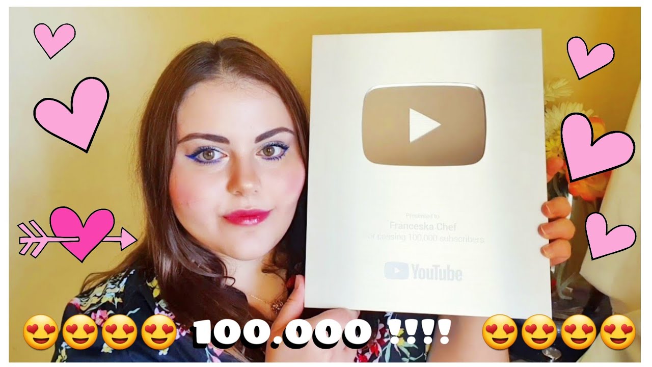 SPECIALE 100.000 ISCRITTI YouTube Award Silver Button! | Franceska Chef