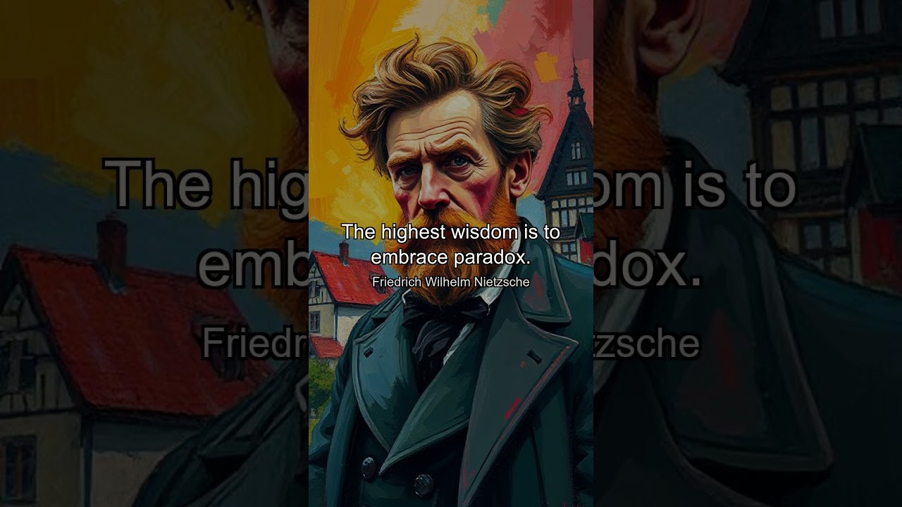 The highest wisdom is to embrace paradox