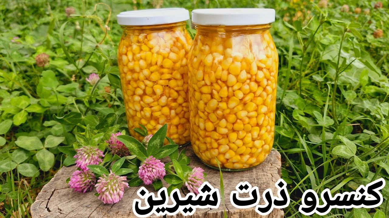 طرز تهیه کنسرو ذرت شیرین در خانه خیلی راحت و ارزان/کنسرو ذرت خانگی/canned corn