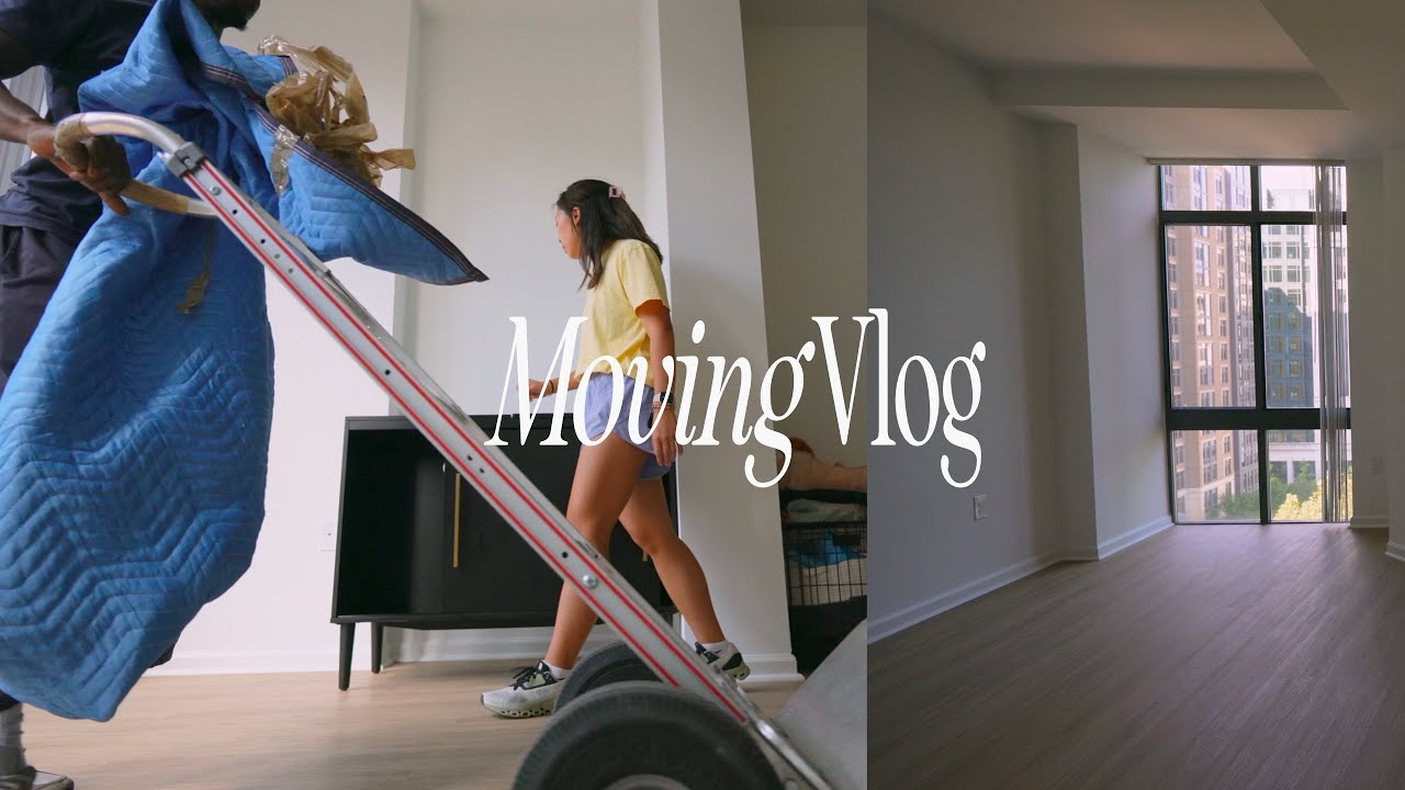 Moving Vlog: It's moving day! Getting the keys & my first year hiring movers, our entire first day