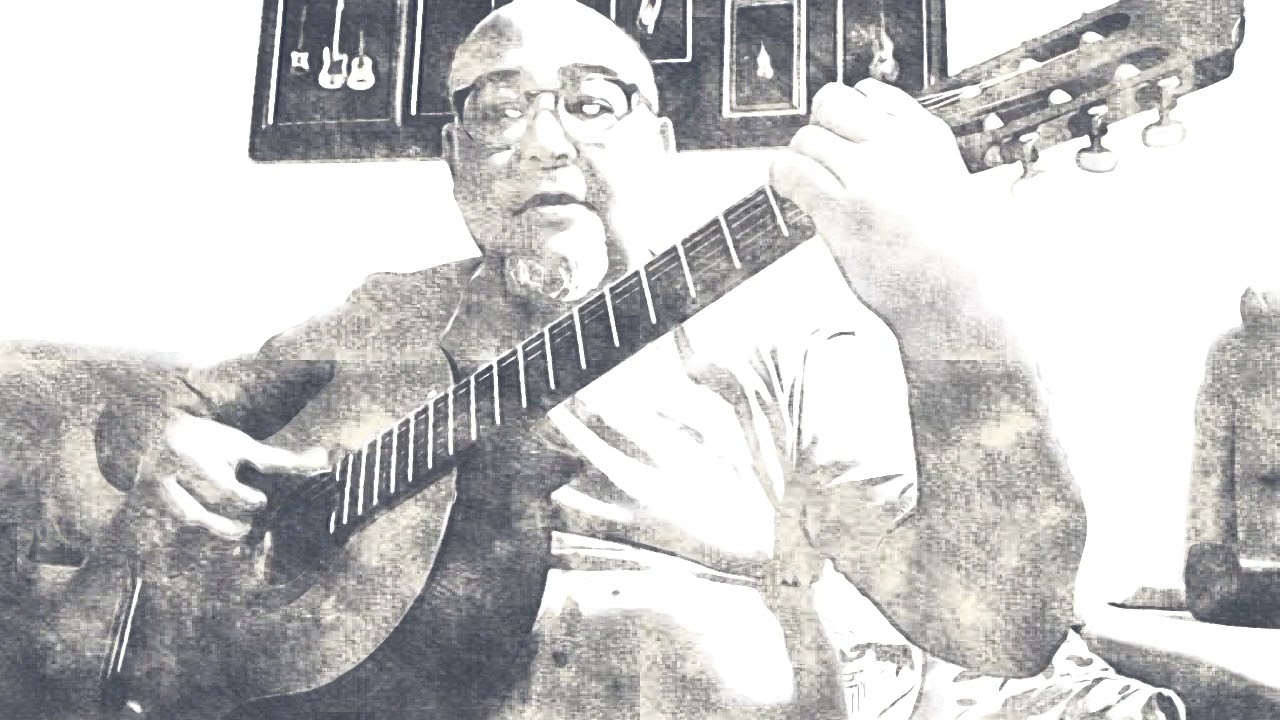 Retrato em branco e preto. 