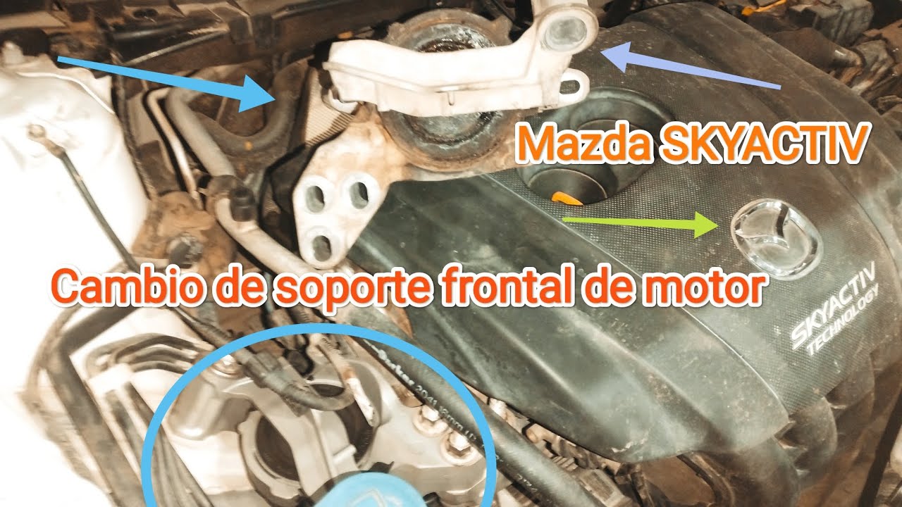 Cambio de soporte frontal del Motor, Mazda CX5, motor SKYACTIV... Explicación sobre como cambiarlo