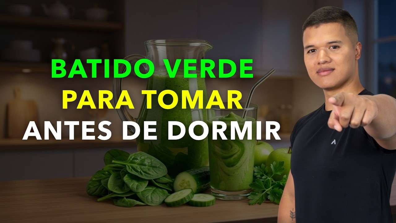 BATIDO VERDE PARA TOMAR ANTES DE DORMIR