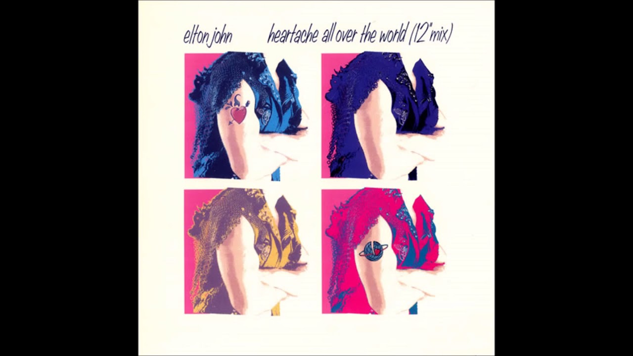 Elton John - 1986 - Heartache All Over The World (12'' Extended Version) - Leather Jackets B-Side