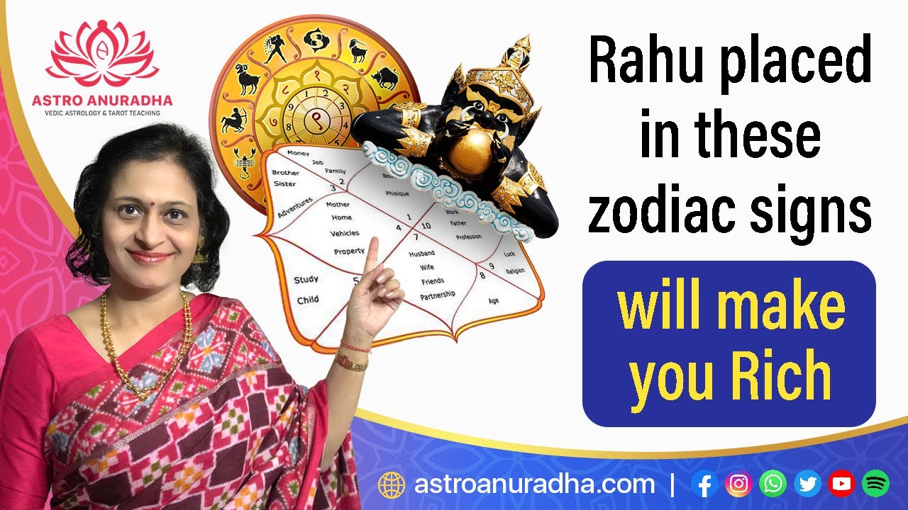 Rahu placed in these zodiac signs will make you Rich | Rahu and wealth | Rahu dasha