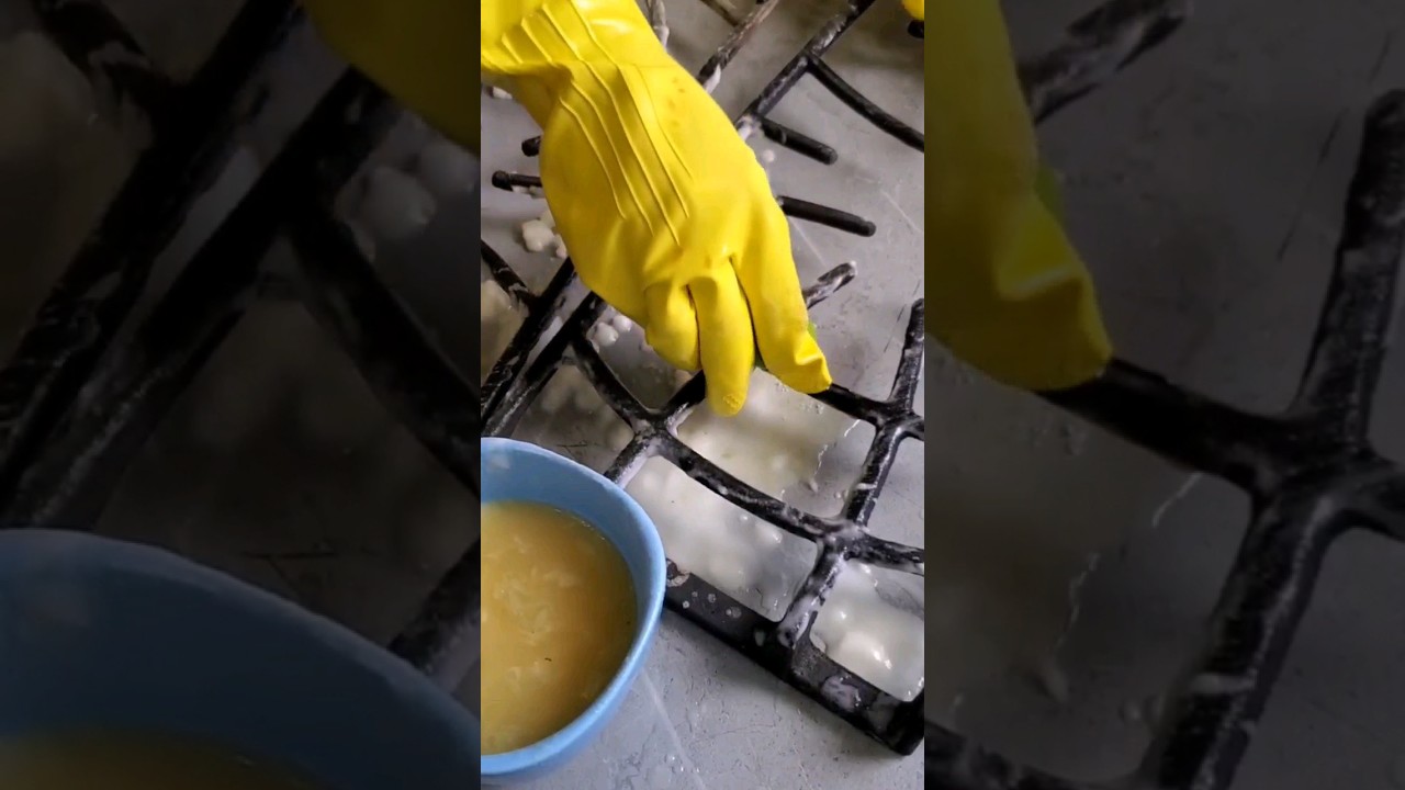 Increíble truco para limpiar las parrillas de tu estufa y dejarlas como nuevas.