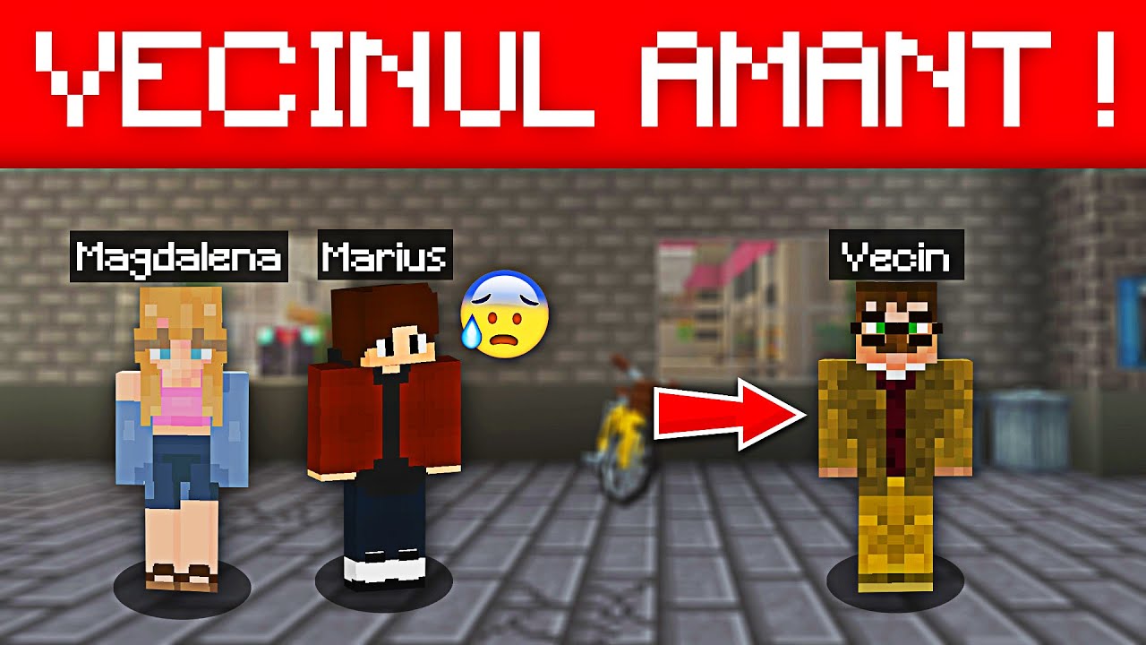 Vecinul s-a îndrăgostit de soția mea.. sunt gelos ! (Minecraft)