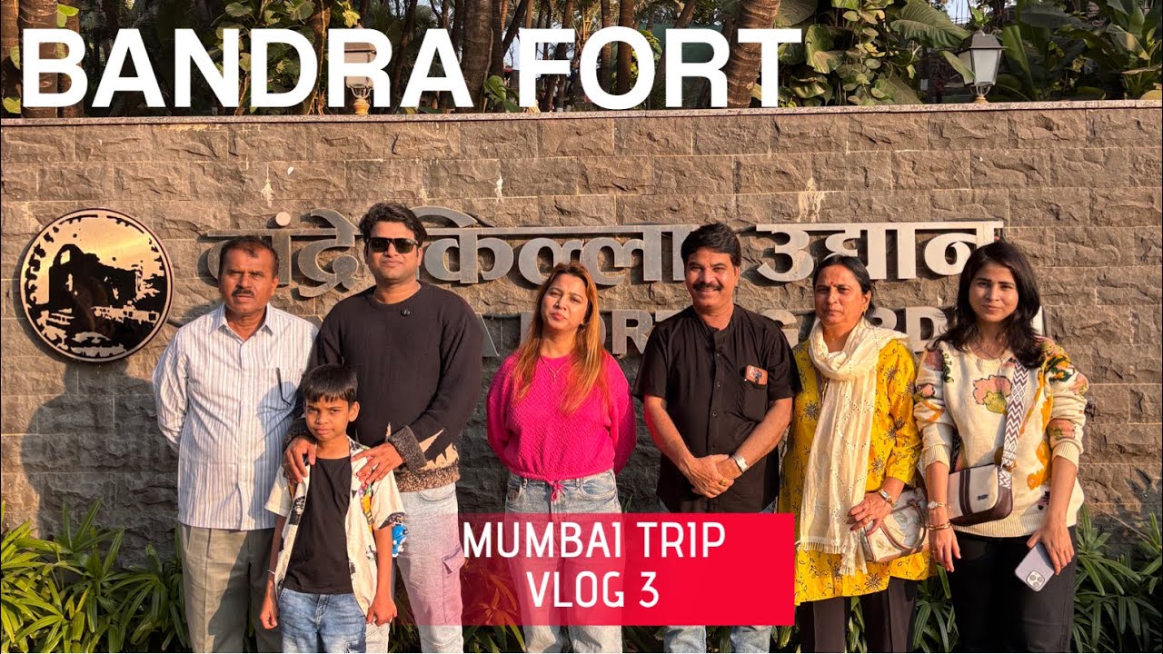 Bandra Fort से Mannat तक | Mumbai Vlog Part 3 – Food, Sunset & Shopping!