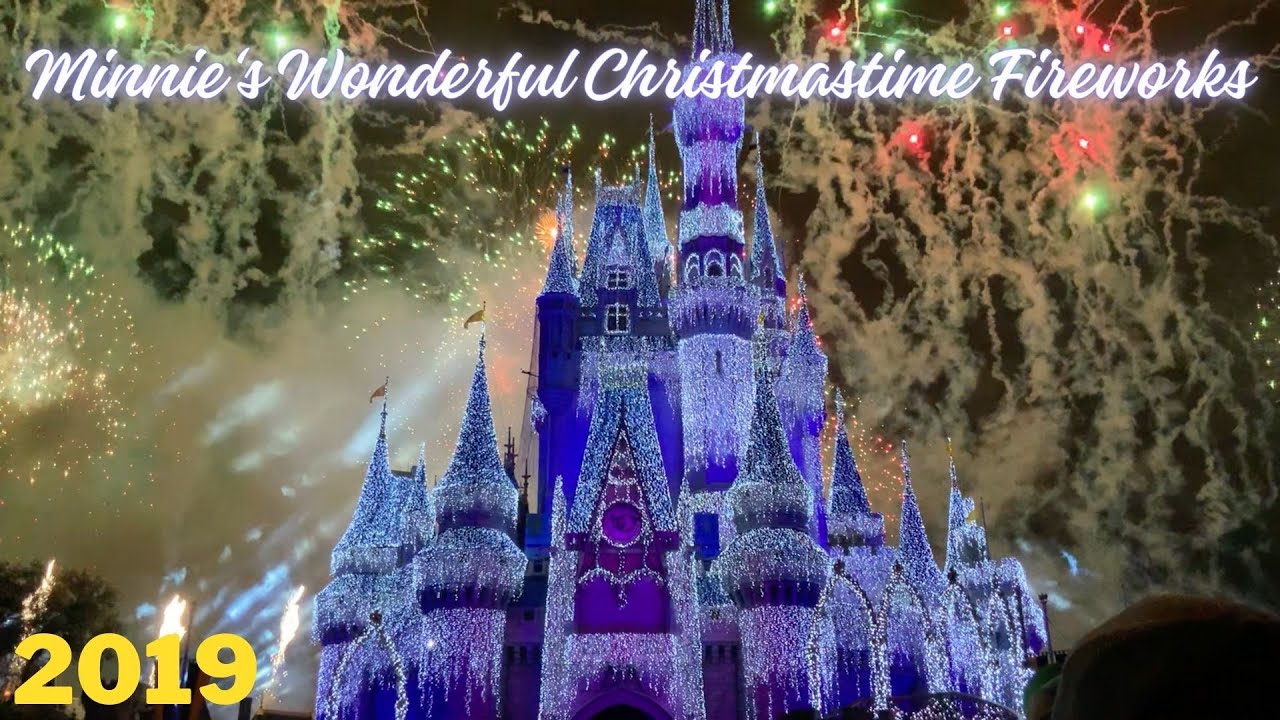 Minnie’s Wonderful Christmastime Fireworks Center View Mickey's Very Merry Christmas Party 12/22/19