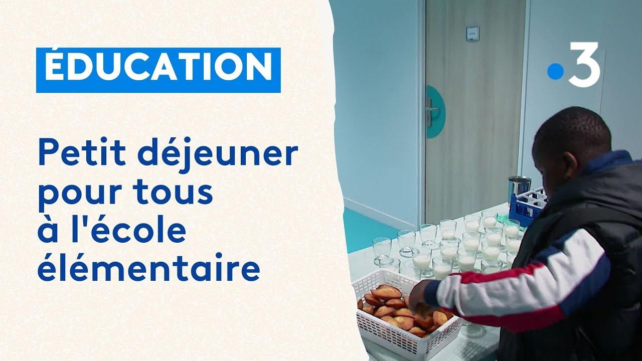 Petit déjeuner pour tous à l'école Alphonse Daudet Poitiers