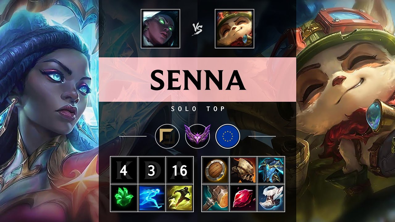 Senna Top vs Teemo - EUW Master Patch 25.07