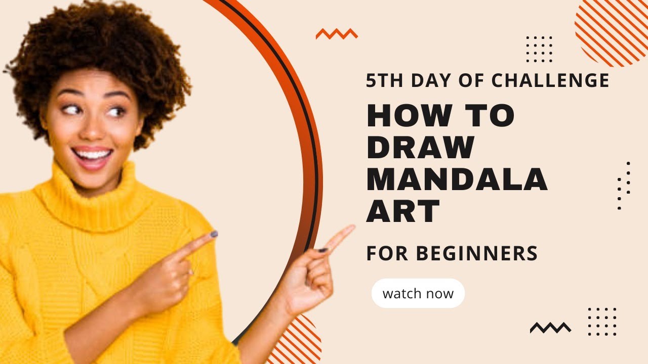 30 Day Mandala Drawing Challenge|| 5th day of challenge || How to Draw a Mandala for beginners