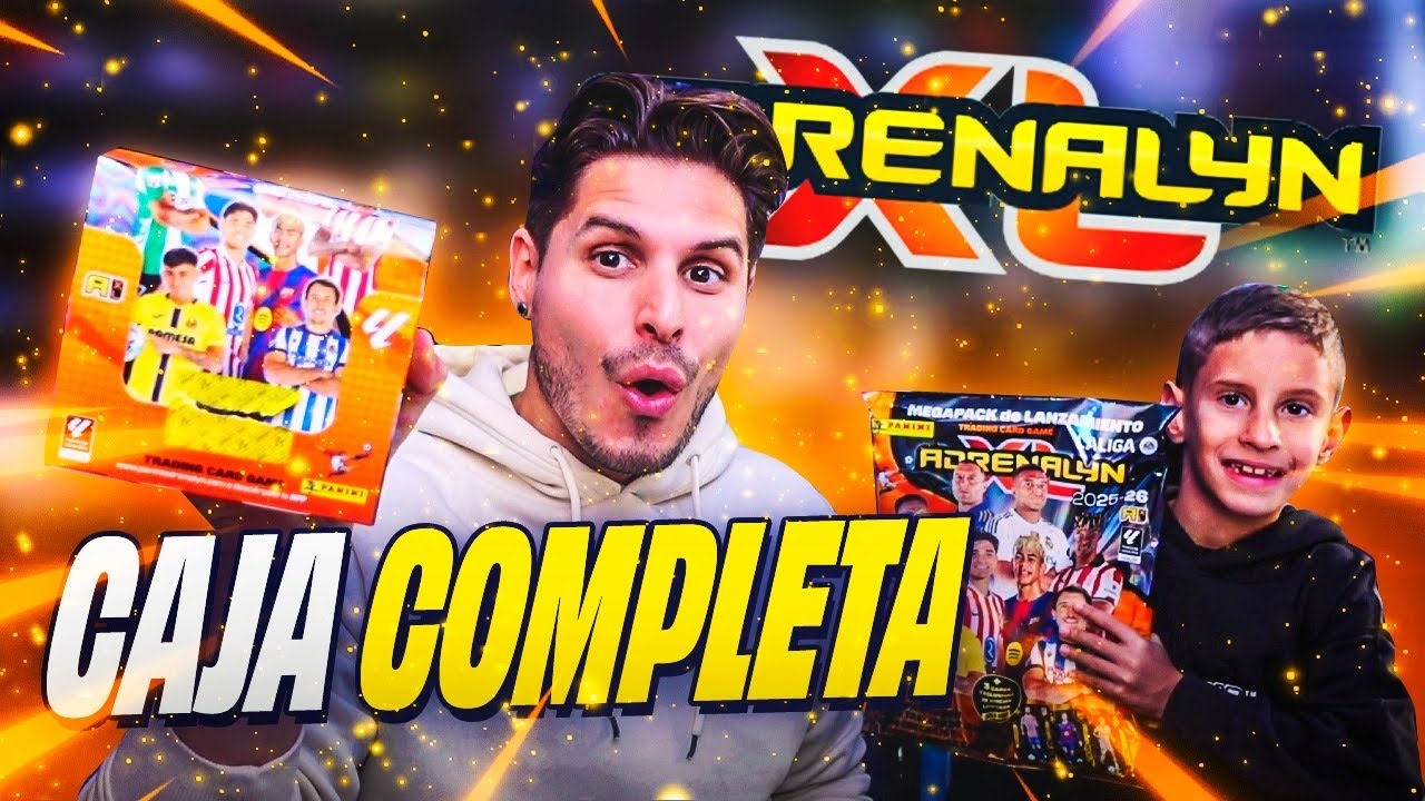 ABRIMOS UNA CAJA COMPLETA DE ADRENALYN XL 2025/26 Y NOS TOCA LA CARTA EXTRA GOLD!!!