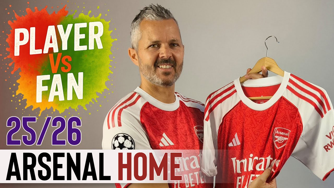 The two versions of the Home Arsenal Jersey 25/26