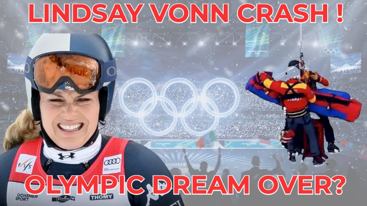 АВАРИЯ ЛИНДСИ ВОНН ПРЯМО ПЕРЕД Олимпиадой! #lindsayvonn #olympics2026