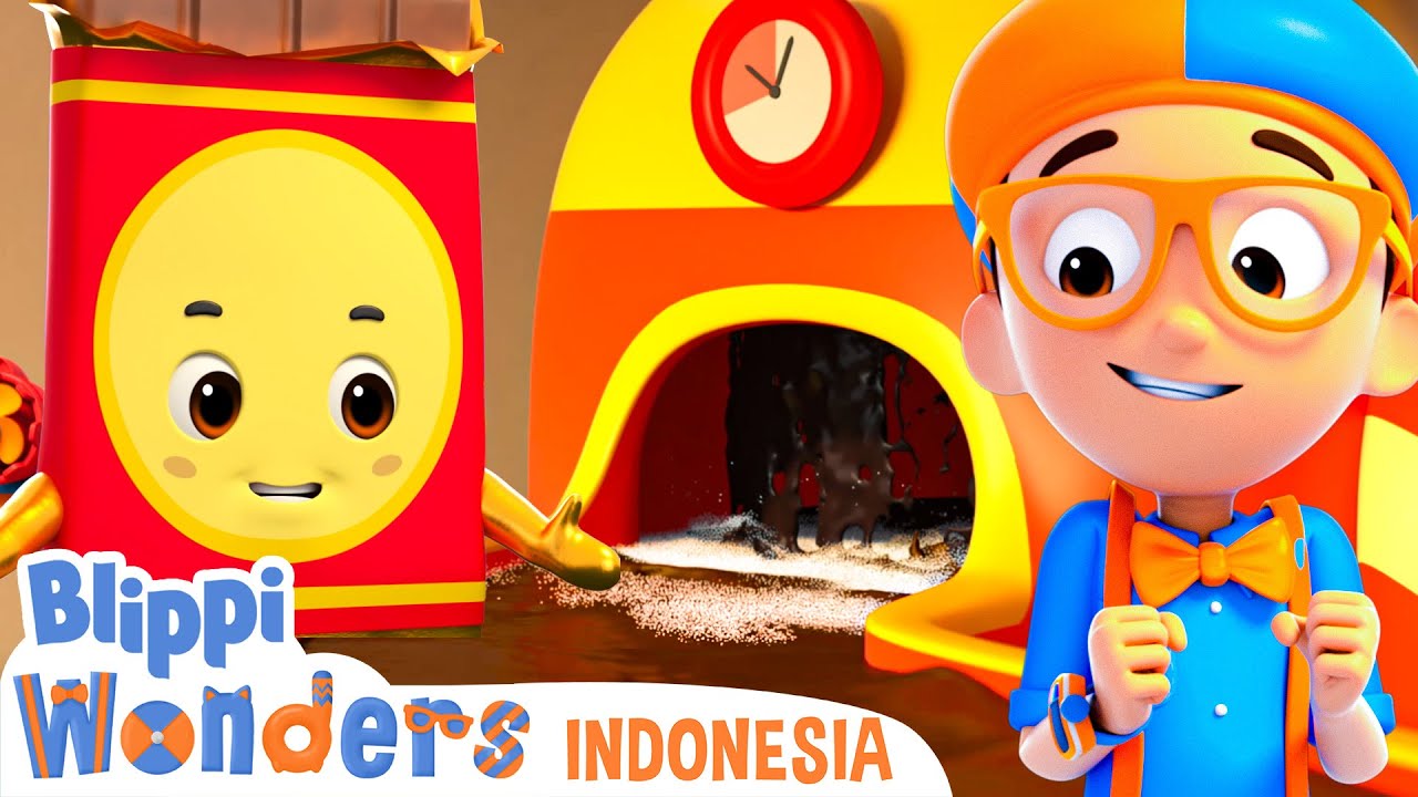 Di Pabrik Cokelat 🍫 | Blippi Wonders Indonesia | Kartun Petualangan Anak