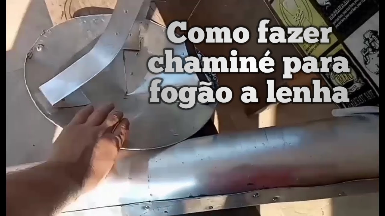 Como fazer chaminé para fogão a lenha - como fazer chamine de zinco