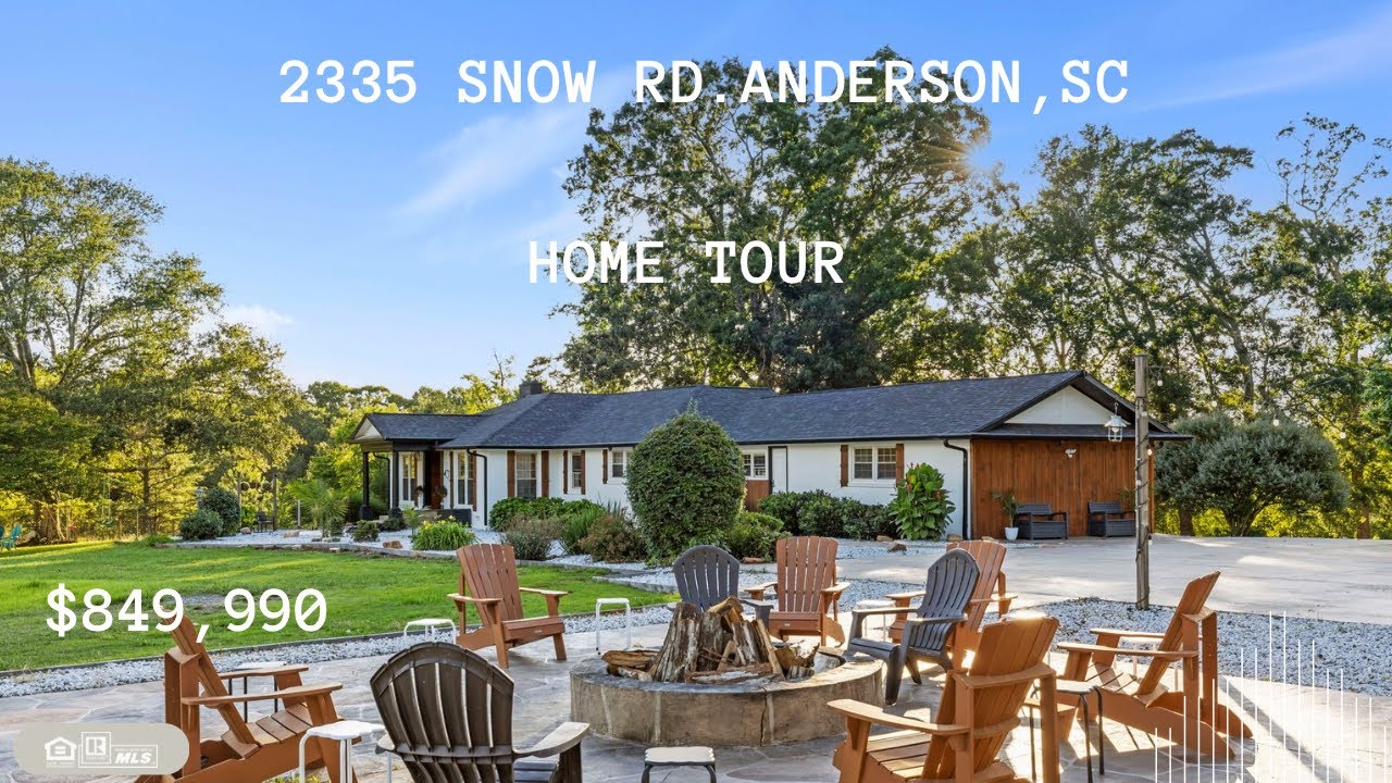 2335 Snow Rd. Anderson, SC 29621 Video Tour.