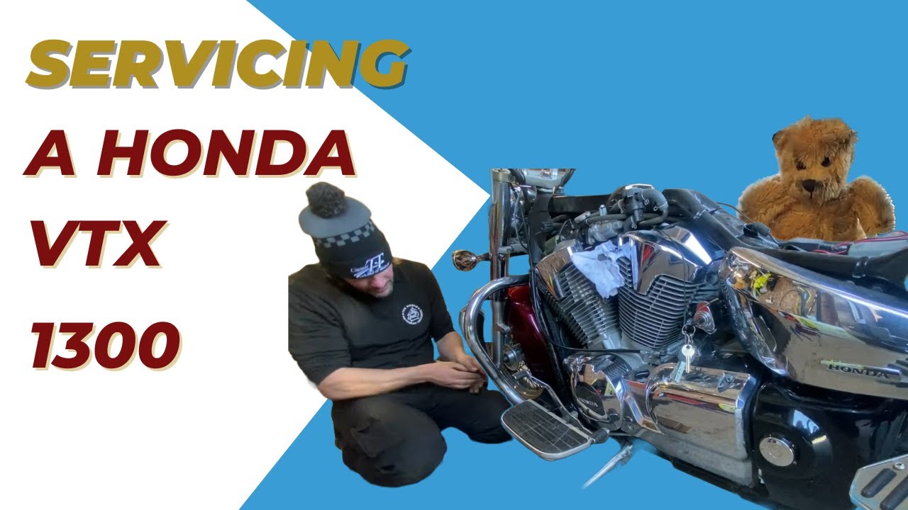 Service & Coolant flush on a Honda VTX 1300 Motorbike